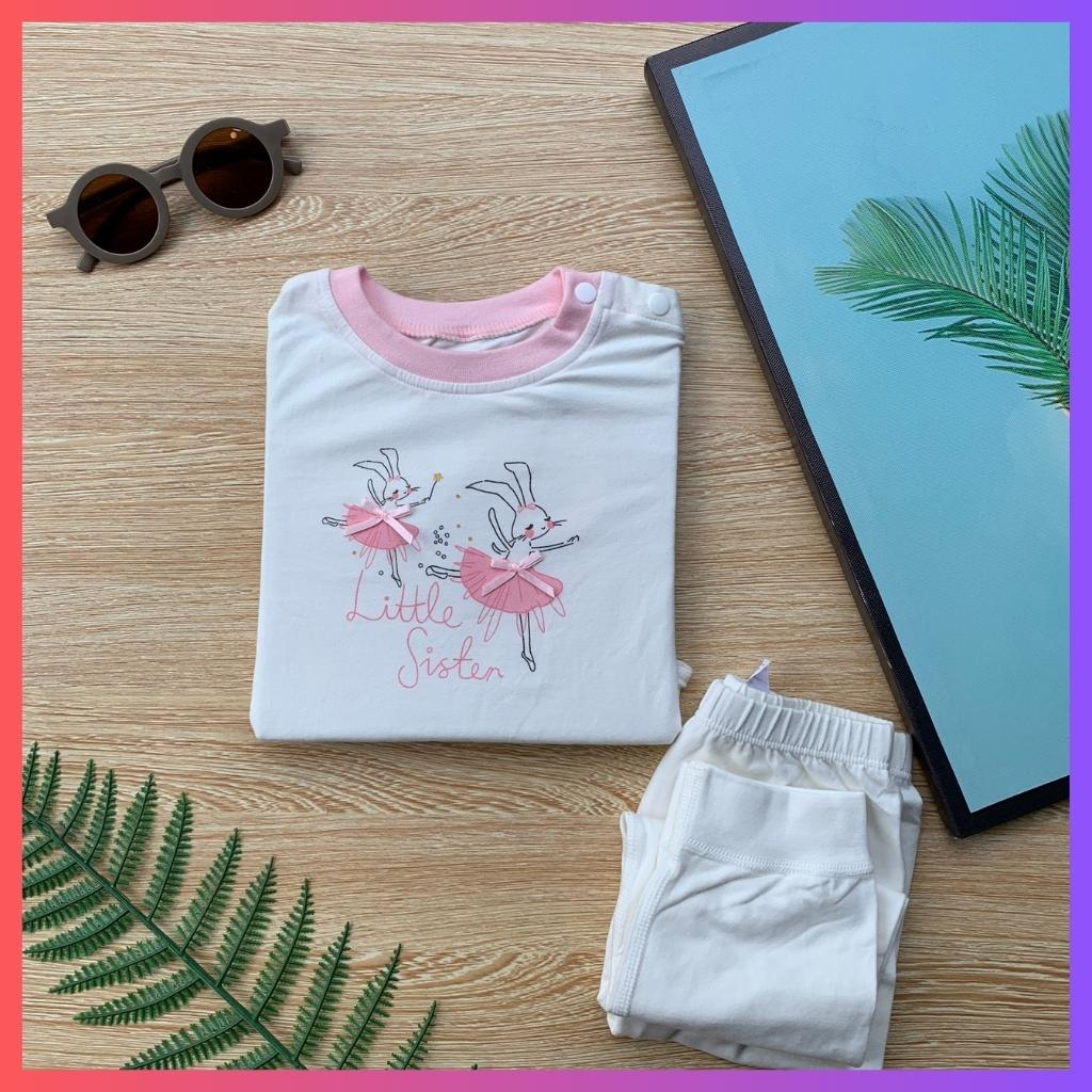 Bộ thu đông dài tay cotton cho bé, bộ mỏng cài vai bé trai, bé gái 10 - 16kg.