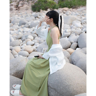 Đầm hở lưng Đen Clothing đầm đi biển xinh xắn có mút ngực dễ thương D01