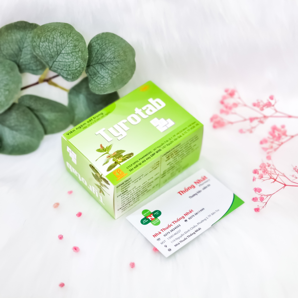 Kẹo ngậm Tyrotab hộp 80 viên