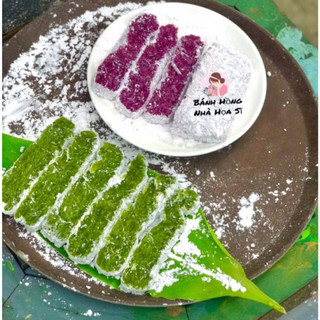 Bánh hồng Bình Định xanh lá dứa, tím lá cẩm 1kg