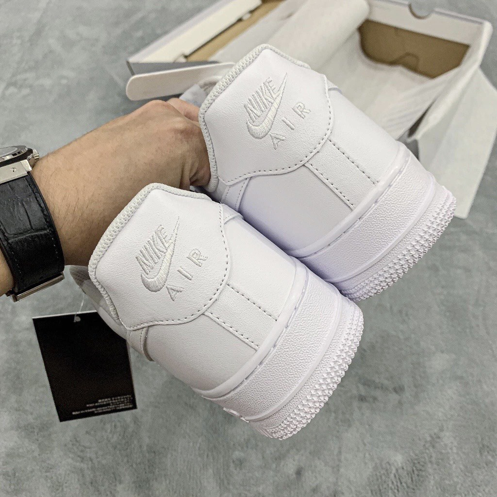 Giày af1. full trắng,thể thao nam nữ, giầy sneaker_air force 1 bản full trắng bản all White đễ phối đồ full box bull hót