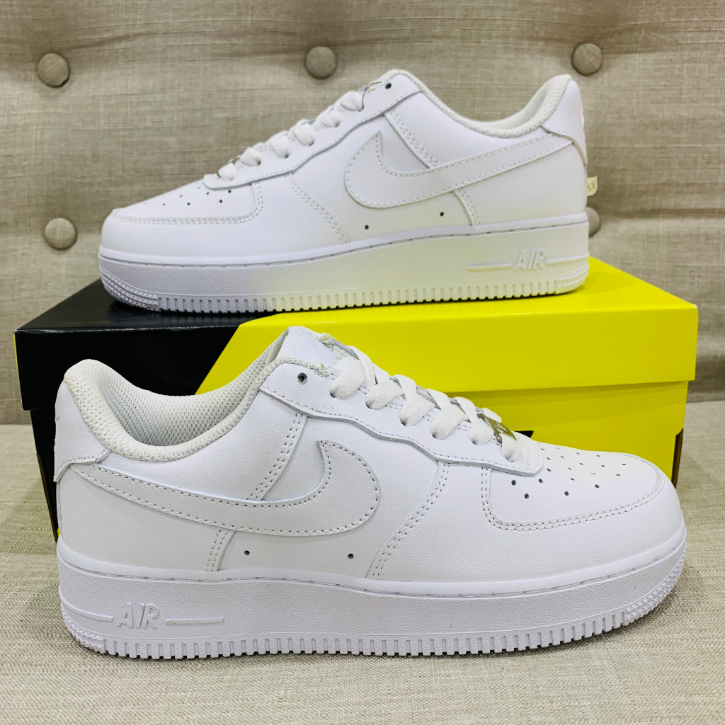 Giày af1. full trắng,thể thao nam nữ, giầy sneaker_air force 1 bản full trắng bản all White đễ phối đồ full box bull hót