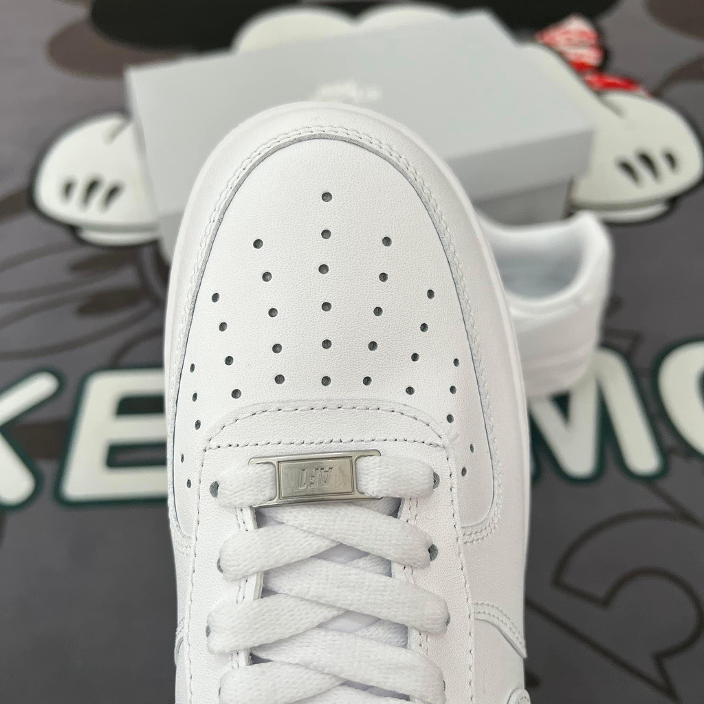 Giày af1. full trắng,thể thao nam nữ, giầy sneaker_air force 1 bản full trắng bản all White đễ phối đồ full box bull hót