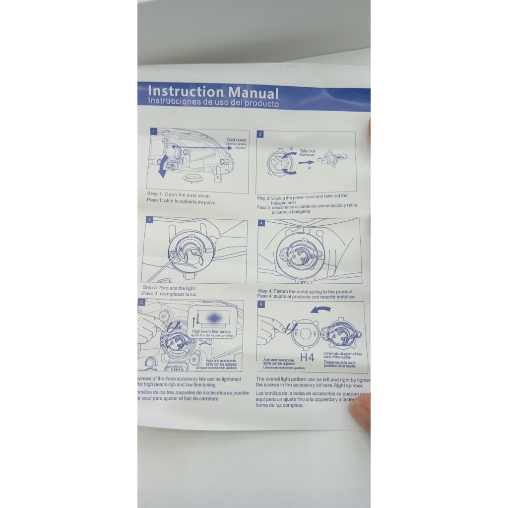 Đèn Pha Bi Cầu W6F - Trợ Pha Mắt Ếch Cắt Sáng Chống Chói Lắp Đặt Như Zin Cho Xe Máy Và Ô Tô