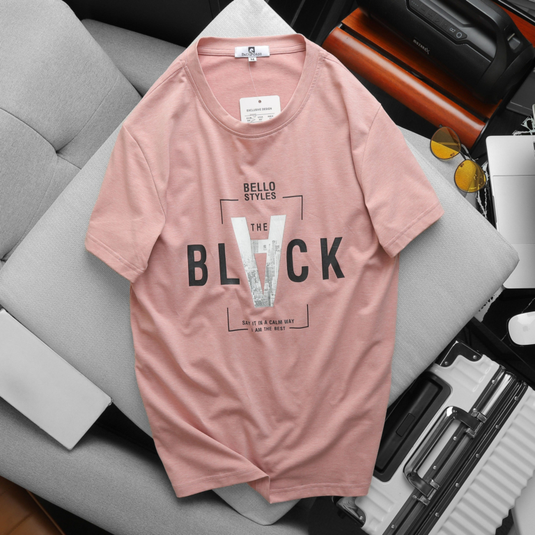 ÁO THUN NAM CỔ TRÒN - Black