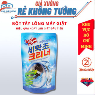  Bột tẩy rửa vệ sinh lồng máy giặt 450g khử mùi diệt khuẩn cặn canxi, bột tẩy lòng máy giặc Hàn Quốc