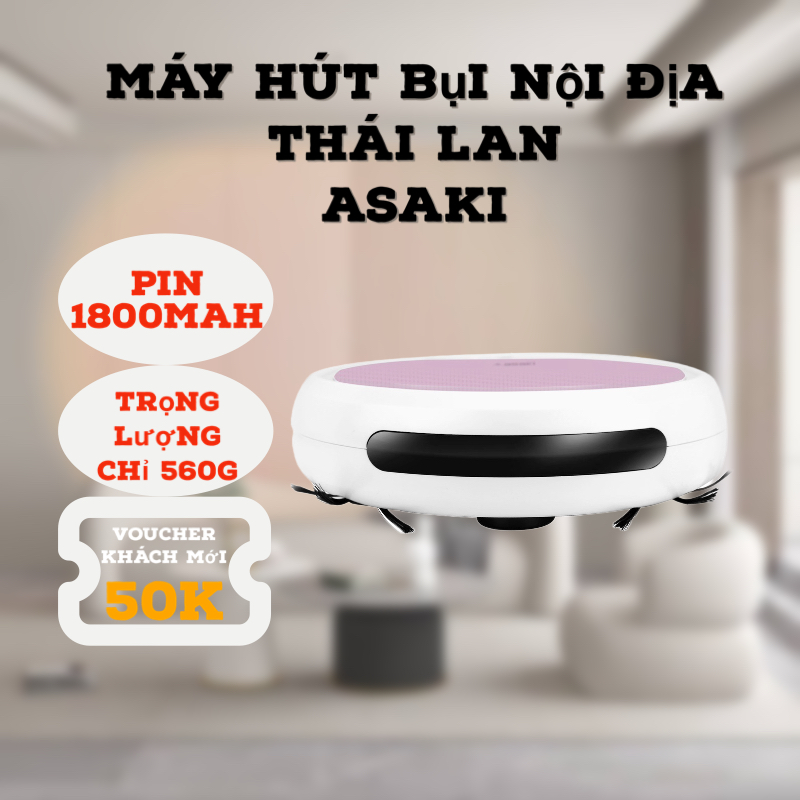 Robot hút bụi nội địa Thái Lan // Hút Lau Quét 3 trong 1