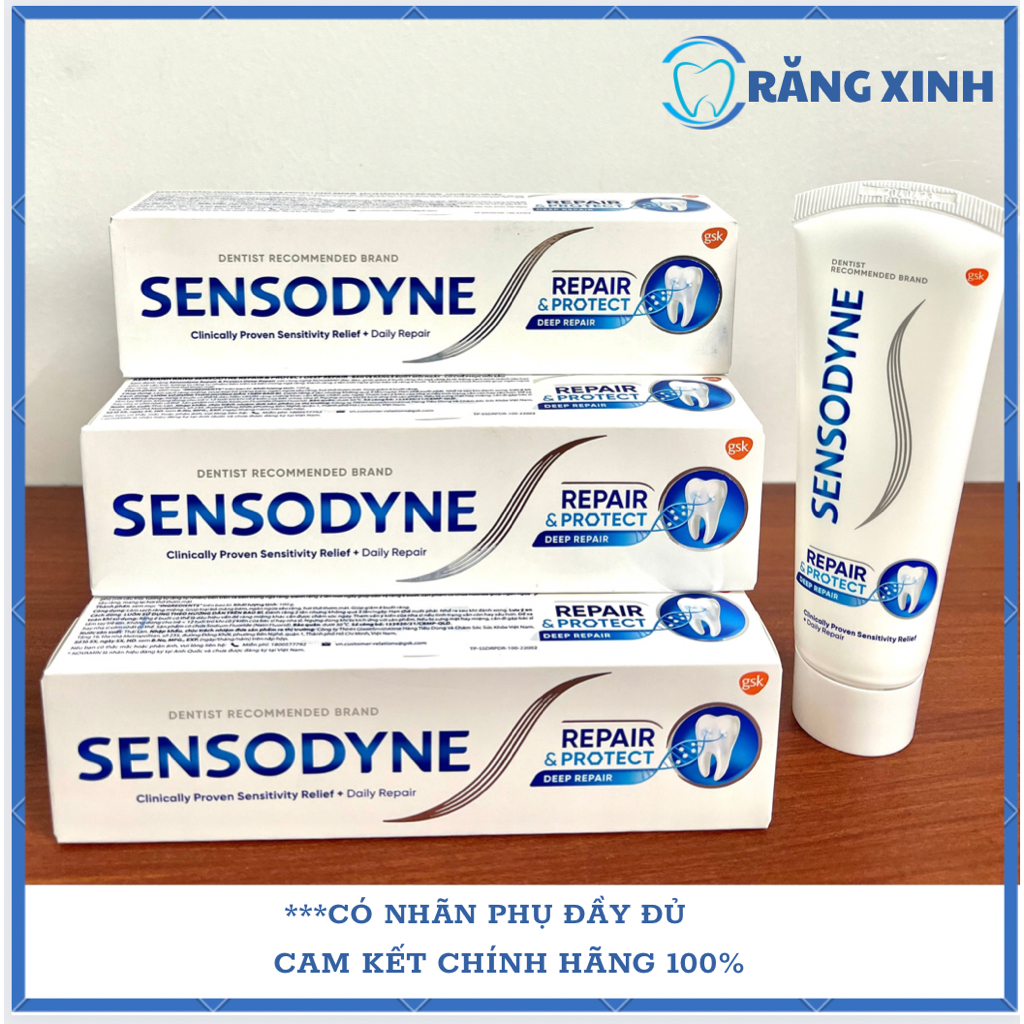 Kem đánh răng SENSODYNE Repair & Protect Deep Repair 100g phục hồi