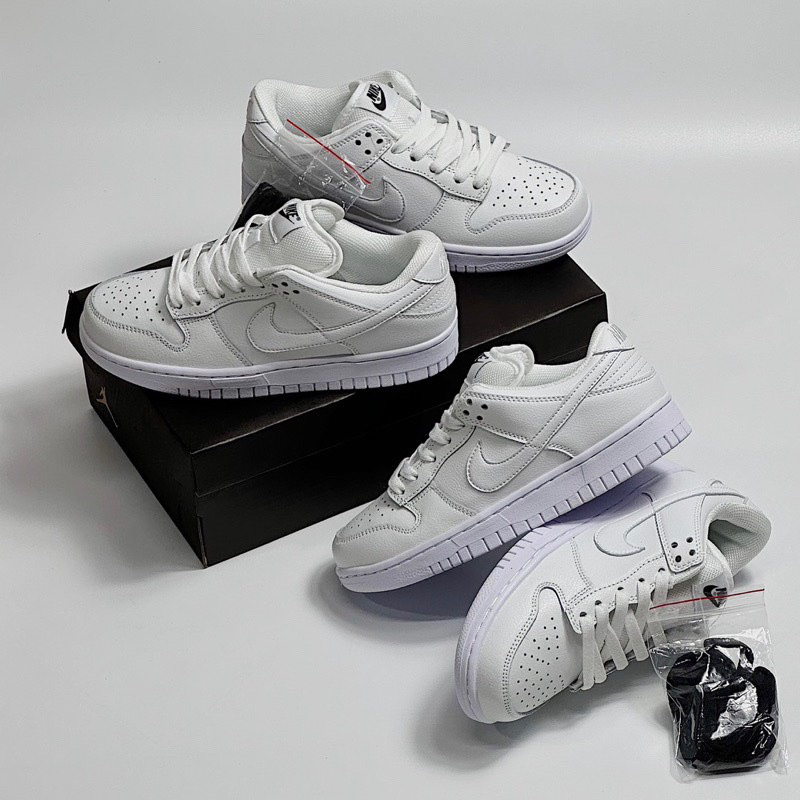 HÀNG SẴN_Giày Sneaker SB Full White  GIÀY SB DUNK TRẮNG FULL NAM NỮ CAO CẤP ẢNH THẬT TỰ CHỤP