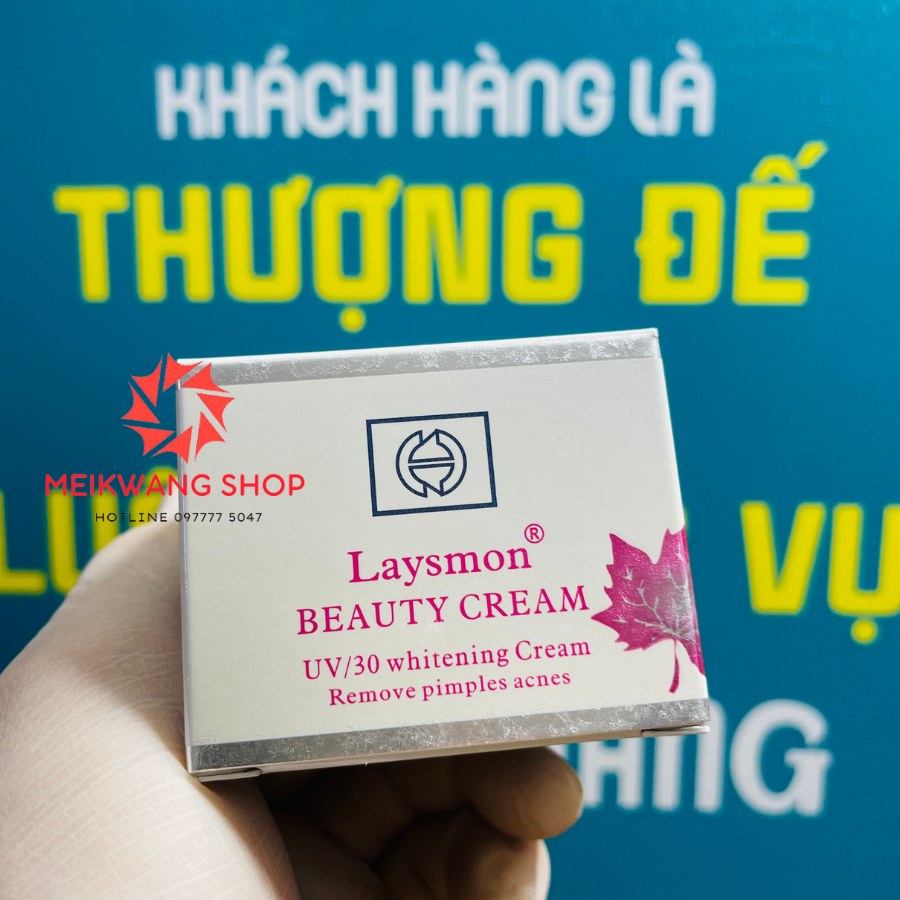 Kem LAYSMON UV/30 BEAUTY CREAM 15g - Dưỡng Trắng - Cải Thiện Da Nám - Da Tối Màu - Chống Nhăn - Ngừa Lão Hóa