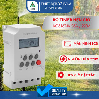 Timer hẹn giờ KG316T, công tắc hẹn giờ, Bộ hẹn giờ bật tắt điện, hẹn giờ tưới cây, Dễ dàng lắp đặt
