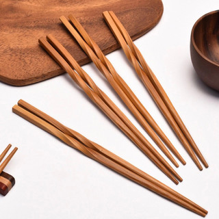 Bó 10 đôi đũa tre sạch - chống trơn - đũa tre xoăn dalat bamboo