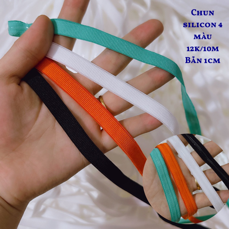 Chun - dây viền silicon chống tuột áo ngực, áo đầm cúp ngực, trễ vai tất đùi (giá 10m)