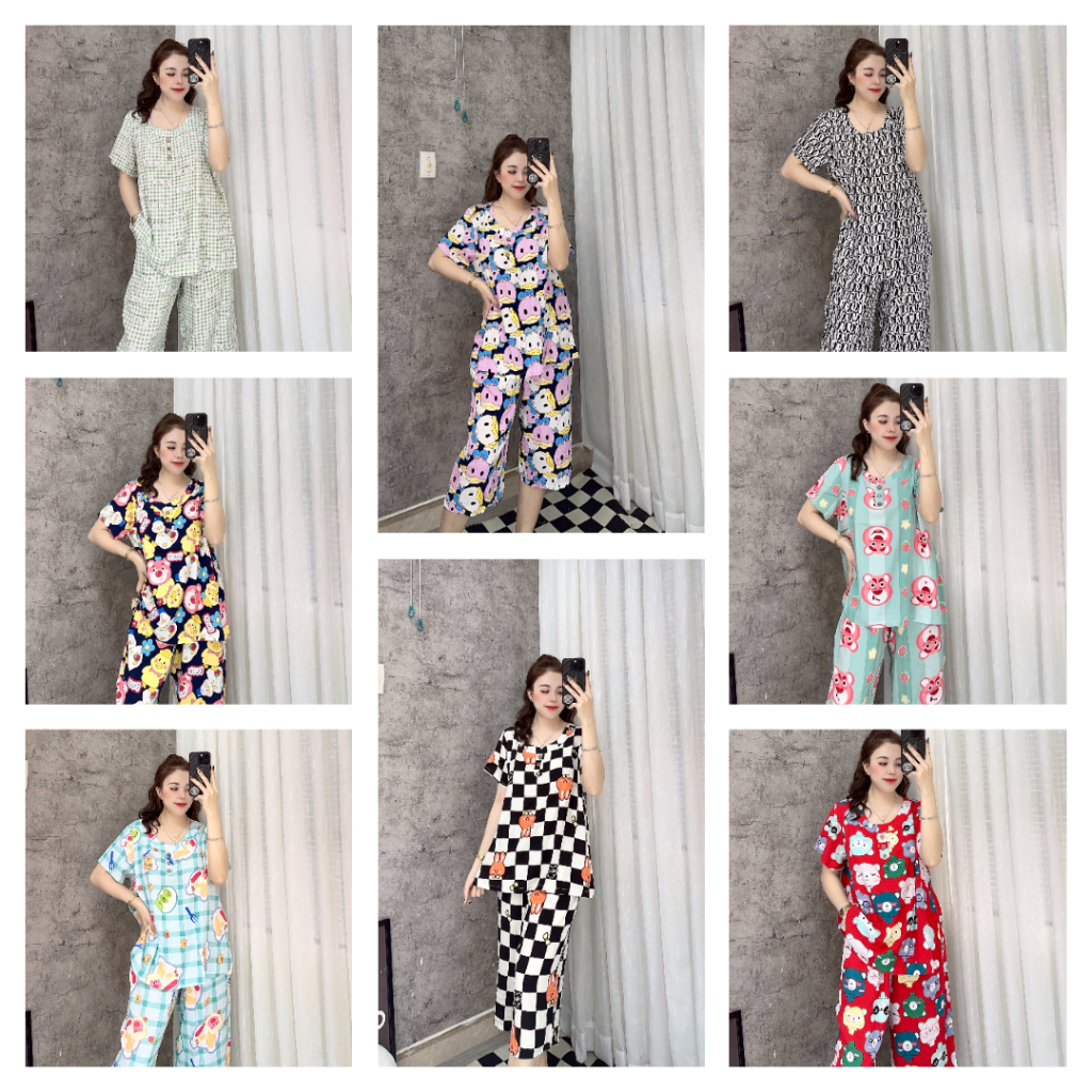 SET BỘ BIGSIZE LỬNG TOLE MÁT IN HÌNH DỄ THƯƠNG FORM TO ĐỒ BỘ-L334