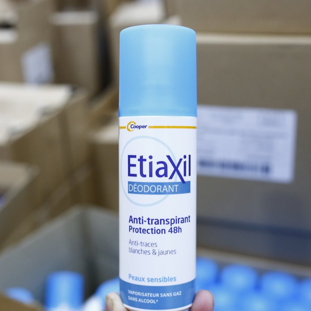 Xịt Khử Mùi Phun Sương Etiaxil Déodorant Anti-Transpirant 48h Anti-Traces Blanches & Jaunes