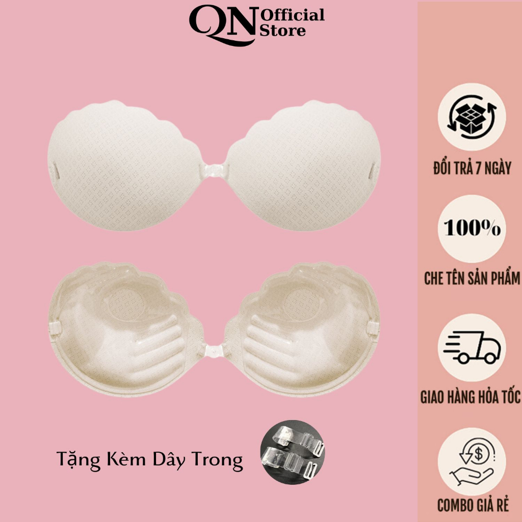 Áo Dán Ngực Nâng Ngực Tạo Khe Ngực Mút Dày 3 Tặng Kèm Dây trong CLOVER - P45X