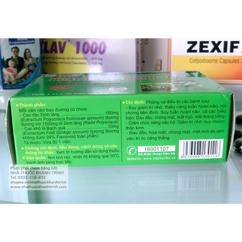 Viên uống Hoạt Huyết Dưỡng Não Hải Dương