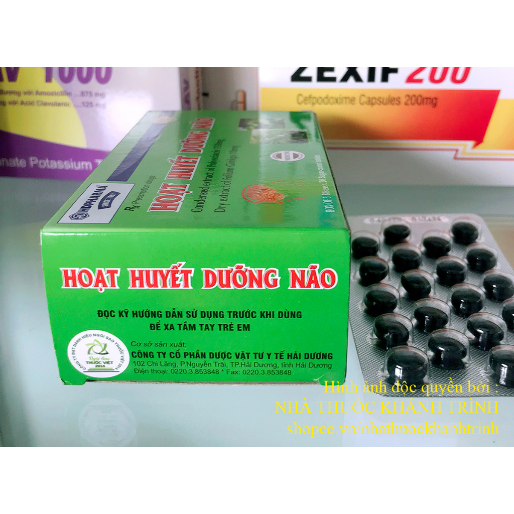 Viên uống Hoạt Huyết Dưỡng Não Hải Dương