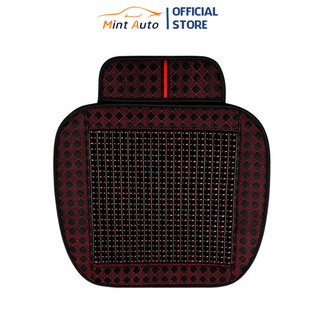 Tấm lót ghế hạt gỗ massage cho ô tô xe hơi, xe khách, xe tải có móc cố định vào ghế