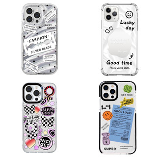 Ốp lưng điện thoại IPhone ITS.TUL mẫu Silver blade- Good time gương- Bowknot lattice- Good lucky trong
