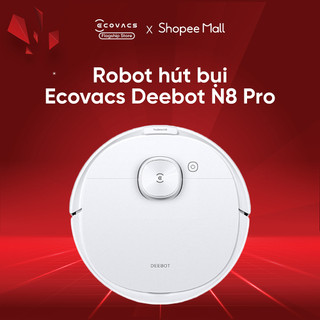Robot hút bụi Ecovacs Deebot N8 Pro Lực hút 2600pa - Lưu trữ 3 bản đồ - Bản quốc tế - Bảo hành 24 Tháng