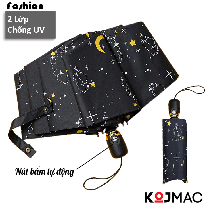 Ô Dù Che Mưa Nắng Đóng Mở Tự Động 2 Lớp Chống UV Cao Cấp ( Dù Đi Nắng Ô Che Mưa Thời Trang Mini Gấp Gọn Hàng Nhập )