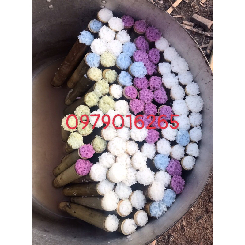 10 ống cơm lam nấu sẵn