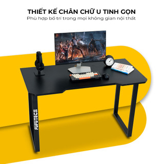 Bàn gaming, bàn chữ u mặt gỗ mdf fufutech chắc chắn, dài 1m2 1m4 1m6 dùng để máy tính làm việc, chơi game, học tập