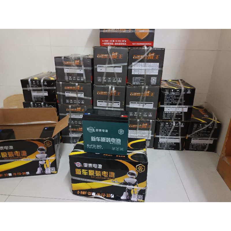 Bộ 4 Bình acquy khô 12v 30ah dành cho xe đạp, máy điện, bộ lưu trữ năng lượng, kích điện, quạt 12v