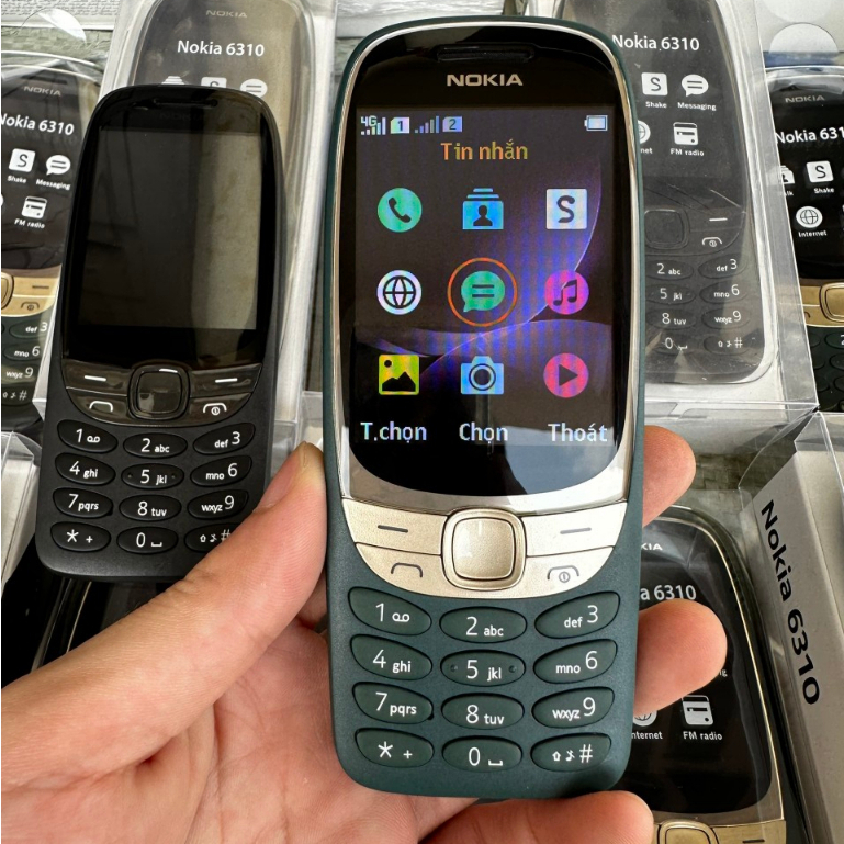 Điện thoại giá rẻ nokia 6310 sóng 4G 2sim.Màn to. BẢO HÀNH 6 THÁNG. 1 ĐỔI 1 TRONG 2 THÁNG