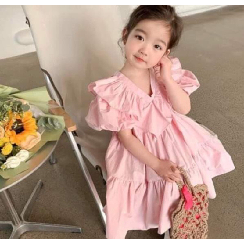 Đầm công chúa chất tơ xươc size 10-38kg cho bé từ 1-10t