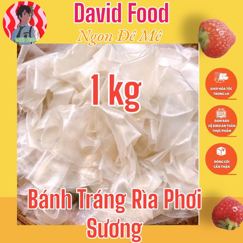 1kg bánh tráng rìa bột gạo phơi sương