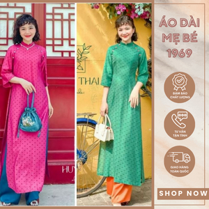 Áo dài cách tân lụa vân mây cao cấp ⚡ HÀNG LOẠI 1 ⚡ Áo dài lụa cúc bọc nhẹ nhàng hàng thiết kế chất liệu mềm mại