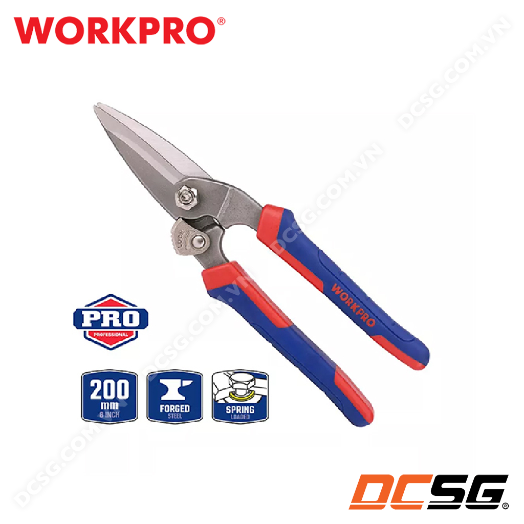 Kéo cắt đa năng 8"/200mm Workpro WP214009 | DCSG