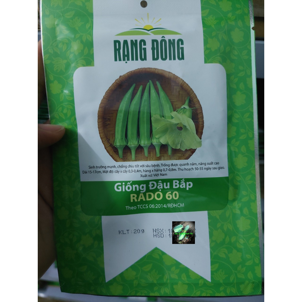 Hạt giống Đậu bắp xanh / Đậu bắp đỏ