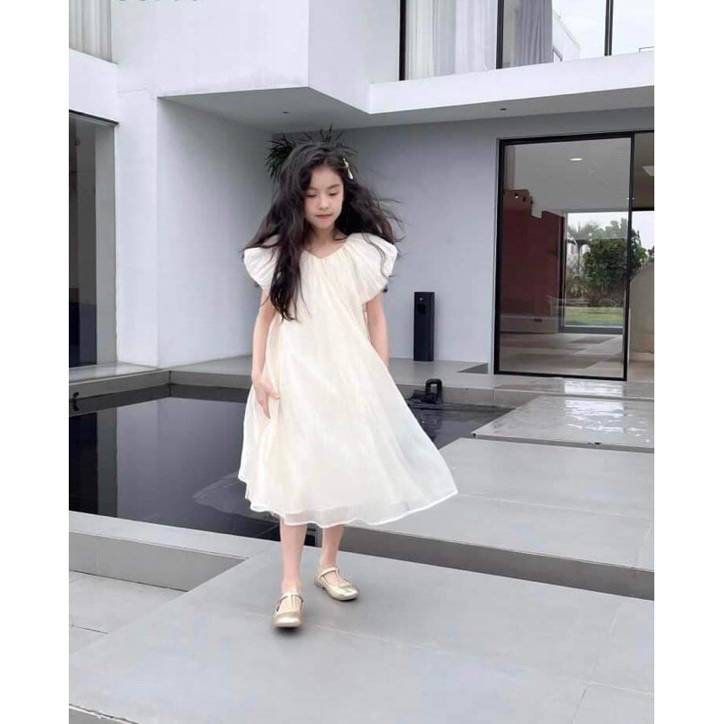 đầm công chúa chất von tơ 2 lớp size 10-38kg bé 1-10tuôi
