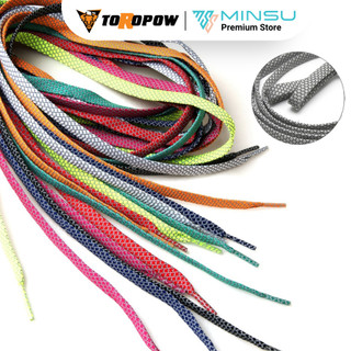 [TOROPOW] Dây Giày Phản Quang Dẹt Nam Nữ Chính Hãng Cao Cấp M2413 Cho Giày Thể Thao Sneaker Shoelaces Nhiều Màu Dài 1m2