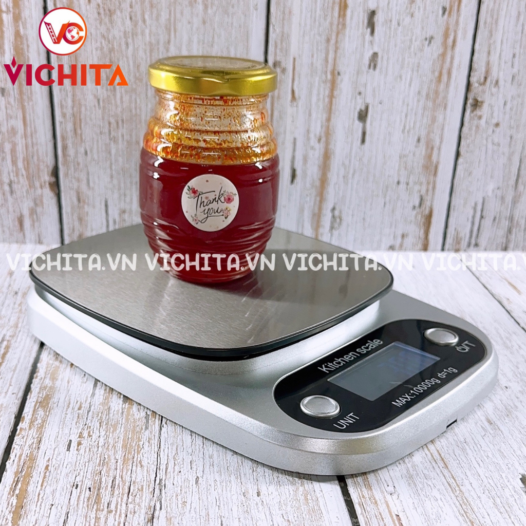 Cân Điện Tử 3Kg /0.1g - 5Kg /0.1g Cân Thực Phẩm Nhà Bếp Mini Electronic Kitchen Scale Tặng Kèm Pin AAA