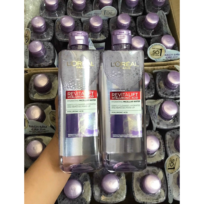 Nước Tẩy Trang LOréal Paris Dành Cho Da Dầu mini 95ml Revitalift Crystal Purifying Micellar Water