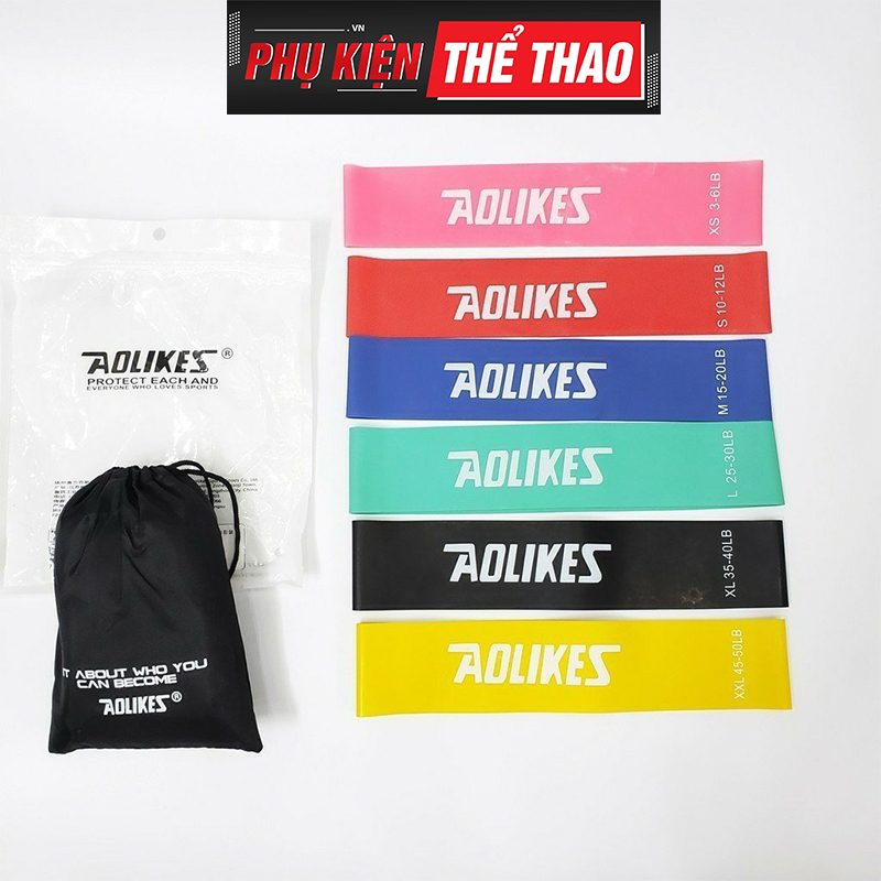 Dây Kháng Lực Tập Mông Aolikes, Dây Miniband, Dây Cao Su Kháng Lực Tập Chân