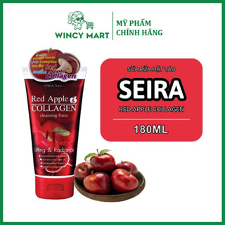 [Chuẩn Thái] Sữa Rửa Mặt Táo Đỏ Seira Red Apple Collagen Cleansing Foam Trắng Da Ngăn Ngừa Lão Hóa 180ML - Wincy Mart