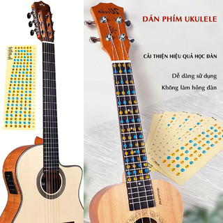 Sticker Guitar Ukulele - Dán Nốt Cần Đàn - Nhãn Dán Phím Guitar Ukulele{AP Music}