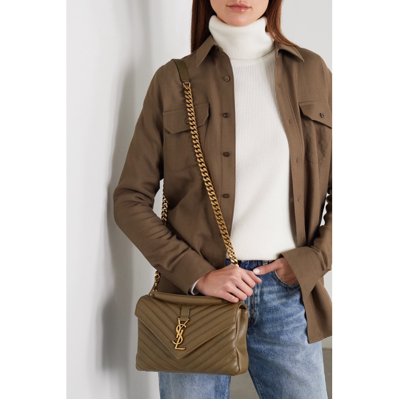 Túi si da thật hiệu Y.S.L College