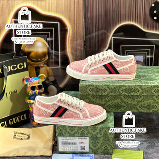 Giày thể thao gc tennis hồng phấn cute sọc xanh đỏ.giày sneaker tennis 1977 pink