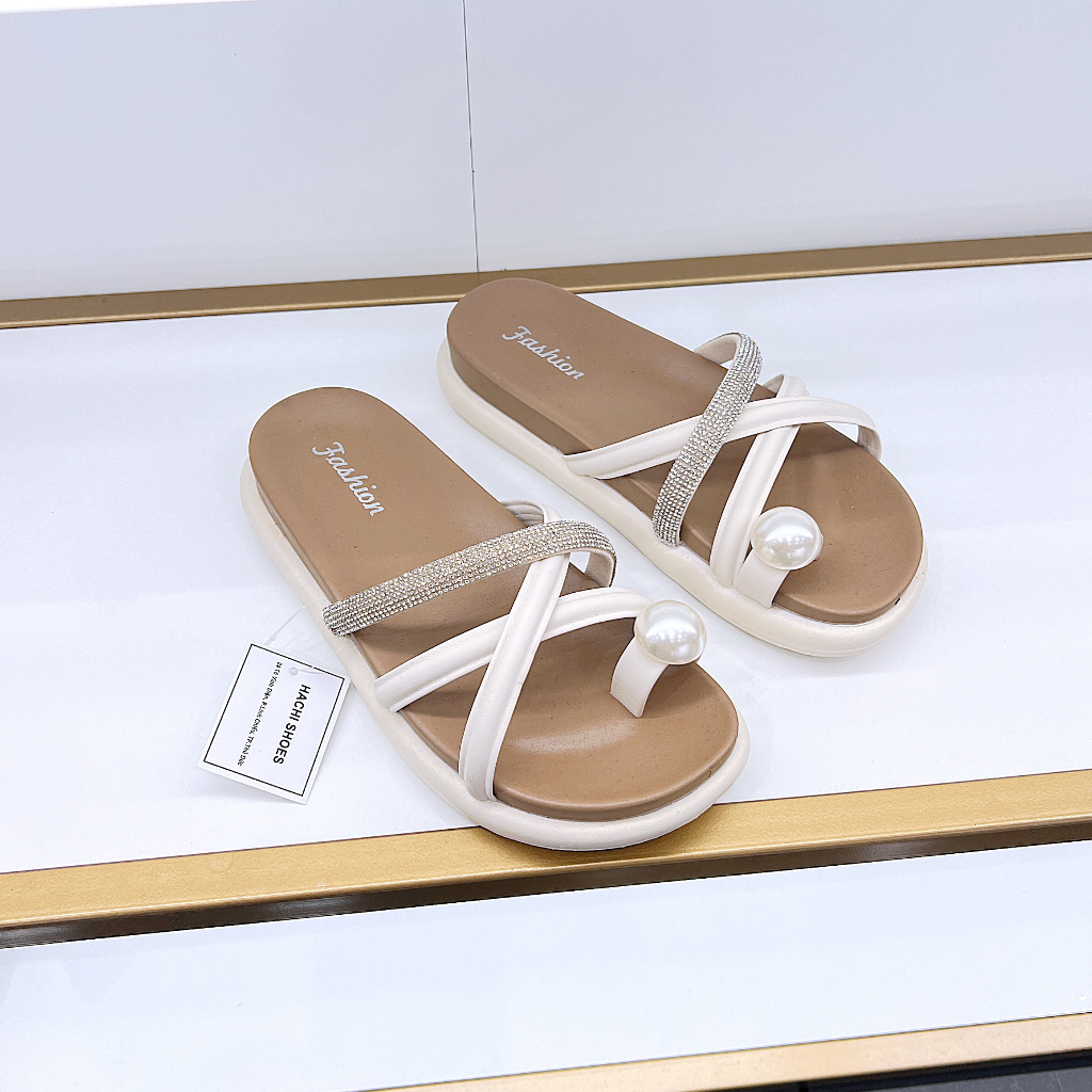 Dép nữ nơ siêu mềm QC F8 - HACHI SHOES