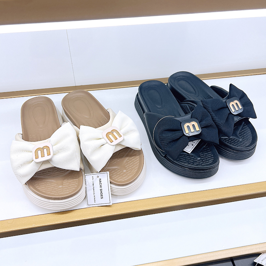 Dép nữ nơ siêu mềm QC F8 - HACHI SHOES