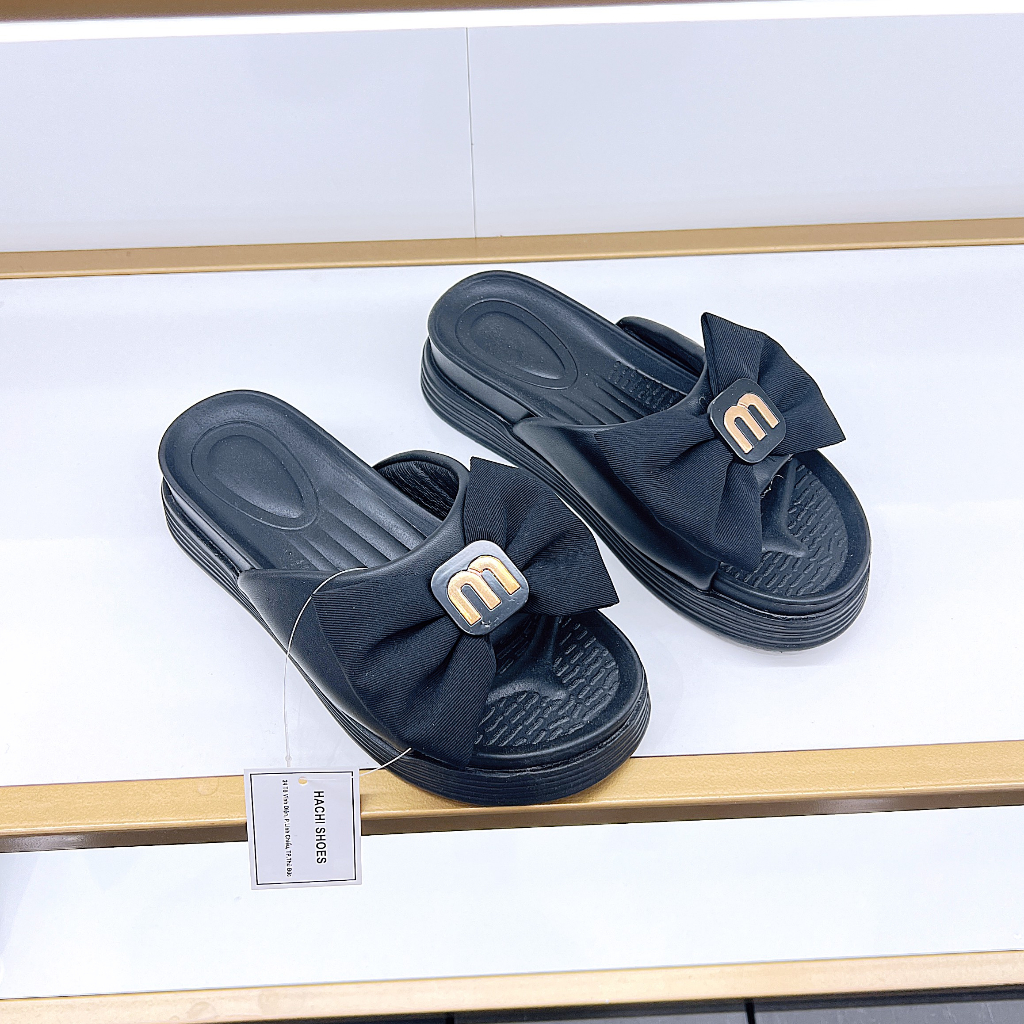 Dép nữ nơ siêu mềm QC F8 - HACHI SHOES