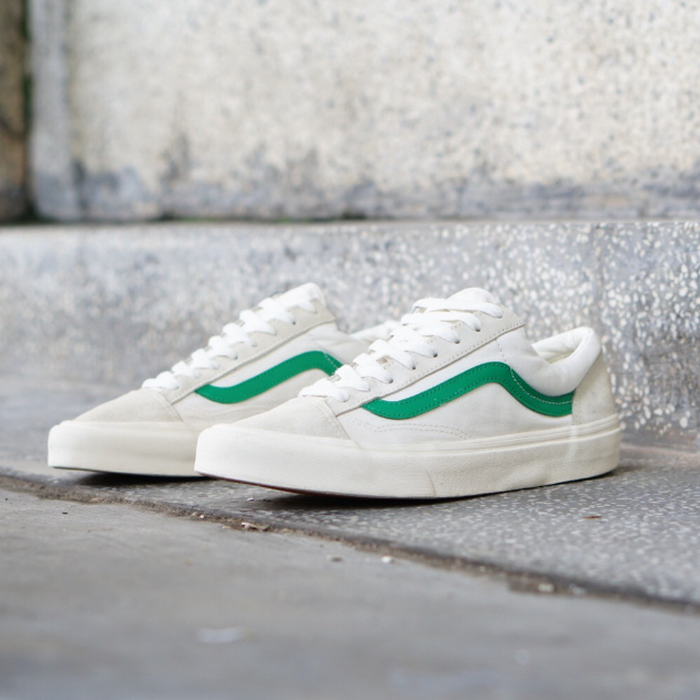 Giày Thể Thao VANS STYLE 36 WHITE / GREEN CŨ CHÍNH HÃNG