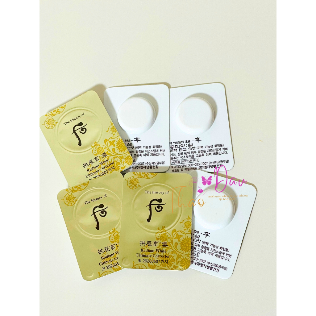 CAO NÁM WHOO Radiant White Ultimate Corrector 1ml