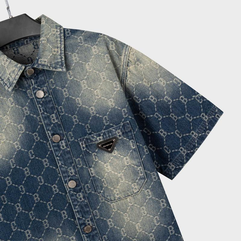 Bộ quần áo denim The Bad God Áo Sơ Mi Ethan và Quần short  Ethan